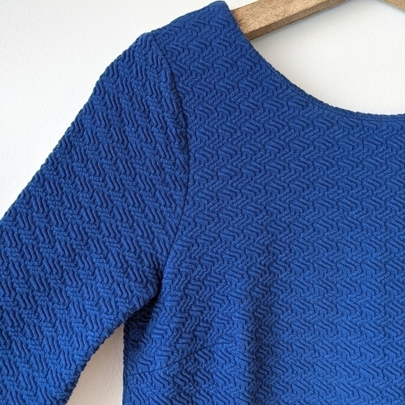 Ganni Anthropologie Louisa Shift Dress Textured Stretch - Picture 4 of 7